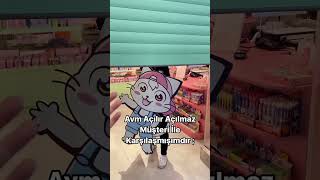 Yaşamayan var mı  🤣😬🤭 kırtasiye alışveriş sticker okuladönüş mağaza mağazaturu [upl. by Tam839]