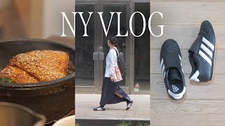 NY Vlog 운동화 추천 아디다스 태권도 스투시 티 에토스 베스트 연어 비빔밥 중국냉면 맛집 두바이 초콜렛 [upl. by Marasco]