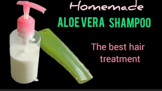 How to make aloe vera shampoo home made aloevera shampooAloavera shampoo soap diy [upl. by Modla371]