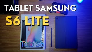 Unboxing tablet Samsung TAB S6 LITE o melhor para estudantes e concurseiros [upl. by Einnaej]