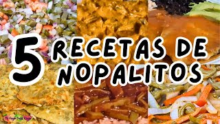 ✅5 RECETAS CON NOPALITOS mihogardulcehogar nopales comidasrapidasyfacilesdehacer [upl. by Ammeg]