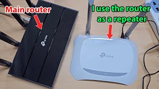 How to setup tp link wireless router tl wr840n as repeater [upl. by Trebeh]