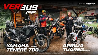 Yamaha Ténéré 700 vs Aprilia Tuareg 660  Versus FP [upl. by Odnanref268]