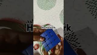 Classwork vs homework vs exam rubikscube hasnain technical cubing rubik [upl. by Ahsinnod]