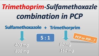 Trimethoprim and Sulfamethoxazole combination in PCP [upl. by Stauder597]