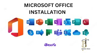 Microsoft office Installation Telugu How to install MS office  Bikshu Tech Telugu [upl. by Nefets]