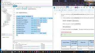 Databases  MySQL Demo Insert Update Delete Create dbtables Data Types Exercises  Fall 2024 [upl. by Rudiger]