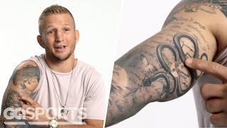 UFC Champion TJ Dillashaw Breaks Down His Tattoos  GQ Sports [upl. by Ailbert411]