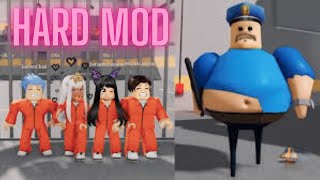 Roblox Barry Prison Run Obby HARD MODE  Walkthrough Siren Cop Ending Platinum Trophy Badge OBBY [upl. by Nnagem]