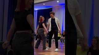 Notsoserious improv 🤪 westcoastswing funny improv dance competition [upl. by Gelasius600]