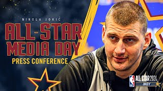 Nikola Jokić AllStar Weekend Media Day Press Conference 🎙 [upl. by Drofhsa]