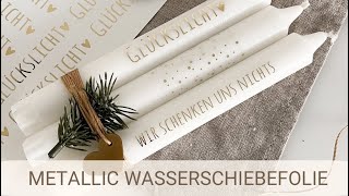 Metallic Wasserschiebefolie Erklärvideo mit Druckeinstellungen und Tipps [upl. by Selrhc823]