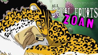 All Known Devil Fruits ZOAN in One Piece [upl. by Am]