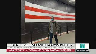 Browns Players Arrive at FirstEnergy Stadium for Raiders Game  Sports 4 CLE 122021 [upl. by Hsitirb]