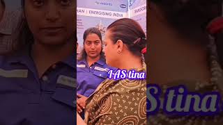 IAS officer tina dabi barmer jila collector viralvideo iastinadabi [upl. by Mulderig794]