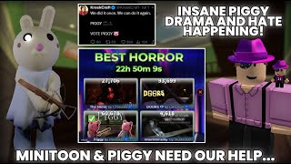 MINITOON amp PIGGY COMMUNITY NEED OUR HELP  INSANE DOORS AND PIGGY DRAMAPiggy News amp Drama [upl. by Ajani566]