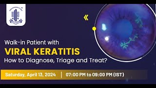 Walkin Patient with VIRAL KERATITIS [upl. by Westfall]