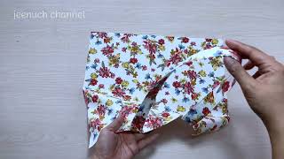 Easy Foldable Shopping Bag with Zipper  Diy Reusable Grocery Bag  Eco Bag [upl. by Aissej408]