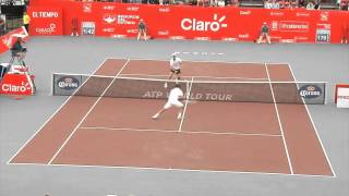 Karlovic vs Stepanek  Funny match point Bogota 2014 [upl. by Batsheva756]