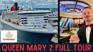 Cunard Queen Mary 2 Ship Tour  the World’s Only Ocean Liner [upl. by Aime]