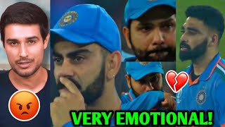 Virat Kohli Rohit VERY EMOTIONALCRYING 💔😭  IND vs AUS World Cup Final  Dhruv Rathee ANGRY [upl. by Geldens402]