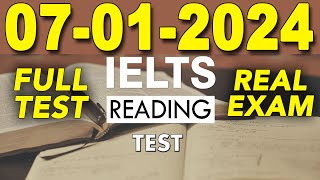 IELTS READING PRACTICE TEST 2023 WITH ANSWER  07012024 [upl. by Southworth743]