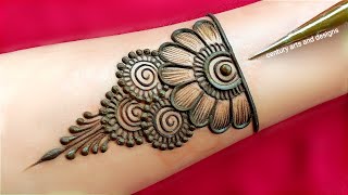 Very beautiful stylish mehndi design  easy arabic mehndi  mehandi design  mehndi design  Mehndi [upl. by Gleeson]