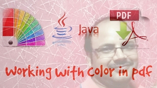 Java PDF Creation  3 Set color and page size in PDF with PDFbox AmitRanjan [upl. by Lalise]