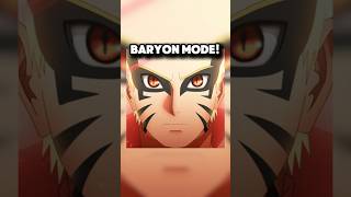 Baryon mode EXPLAINED naruto narutoshippuden anime shorts trending boruto [upl. by Latsyek]