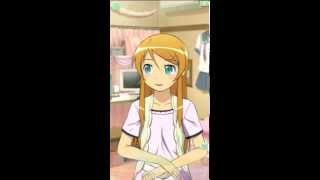 Oreimo iPhone App  Kirino Christmas Day Choice 1 English Closed Captions [upl. by Ardell]