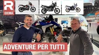 EICMA 2024 Le migliori novità moto maxienduro e adventure [upl. by Borries848]