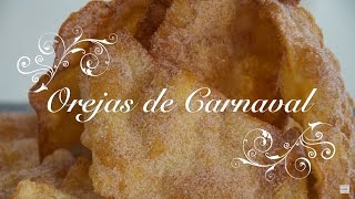 Receta de Orejas de Carnaval Crujientes y Caseras  Como hacer Orejas de Carnaval  Receta Orejas [upl. by Modestia134]