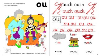 Jolly Phonics  Workbook 7  Page 5  Letter Combination ou  2020 Edition [upl. by Trammel214]