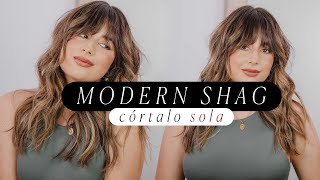 ¿Cómo hacer un corte en capas SOLA  MODERN SHAG TUTORIAL  Valentina Arjona [upl. by Imled511]