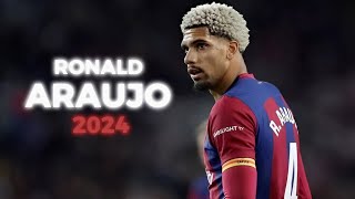 Ronald Araujo 20232024  Defensive Skills Tackles and Goals  HD [upl. by Ahsai]