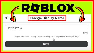 How To CHANGE Name In Roblox Quick amp Easy [upl. by Hsaka958]