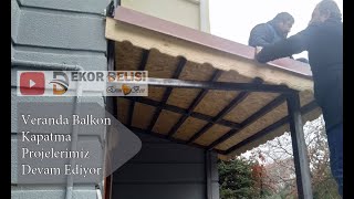 Teras balkon ve verandaları kapatıyoruz  Dekordelisi Mimarlık [upl. by Atis725]