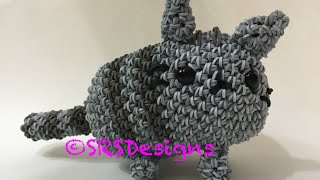 Pusheen Tutorial Rainbow Loom LoomigurumiAmigurumi Hook Only [upl. by Ennaitak]