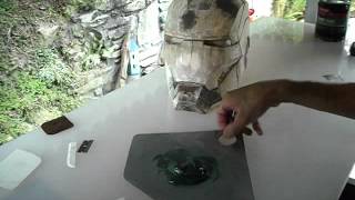 IRON MAN HELMET BUILD PART 4  BONDO FIRST COAT [upl. by Presber]