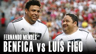 Fernando Mendes no quotBenfica vs Fundação Luís Figo Resto do Mundoquot  Futebol  RTP [upl. by Oijile]