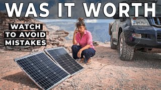 Best CHEAP SOLAR PANEL 18 Months Review  Dokio 100W foldable portable solar panel [upl. by Aneeuqahs215]