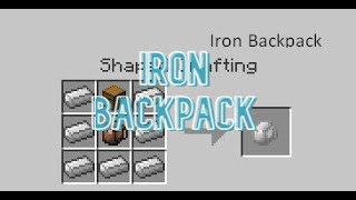 mochilas con mas espacio que los cofres iron backpack mod minecraft 1122 [upl. by Brenton]