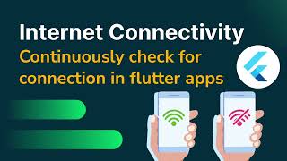 Continuously check for internet connection in your flutter app  Network connectivity in flutter [upl. by Adoc25]