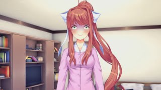 Monika Moves into MCs House DDLC MOD The Perfect Story  Part 1 [upl. by Haleelahk391]