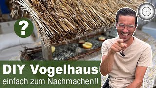 DIY Vogelhaus ganz einfach zum Nachmachen mit Naturmaterialien [upl. by Coralie]