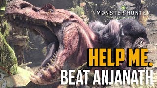 Monster Hunter World  How to Beat Anjanath TRex Boss Tips [upl. by Olnee]