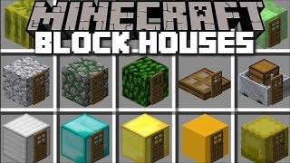 Minecraft BLOCK SPAWNER HOUSE MOD  USE BLOCKS TO SPAWN HOUSES  Minecraft Mods [upl. by Armstrong]