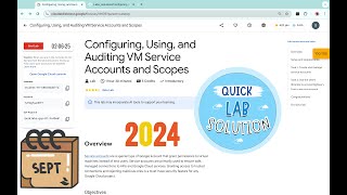 Configuring Using and Auditing VM Service Accounts and Scopes  qwiklabs  coursera [upl. by Lika]