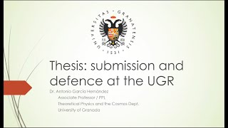 New UGR proceedings for PhDs [upl. by Ainiger]