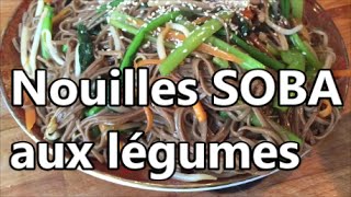 RECETTE Délicieuse de Nouilles Soba SIMPLE ET RAPIDEVEGAN [upl. by Bedelia]